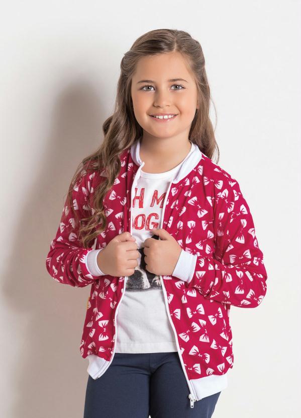 Outlet - Jaqueta Bomber Laços Banco Bicolor com Zíper 1