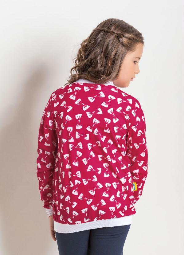 Outlet - Jaqueta Bomber Laços Banco Bicolor com Zíper 2