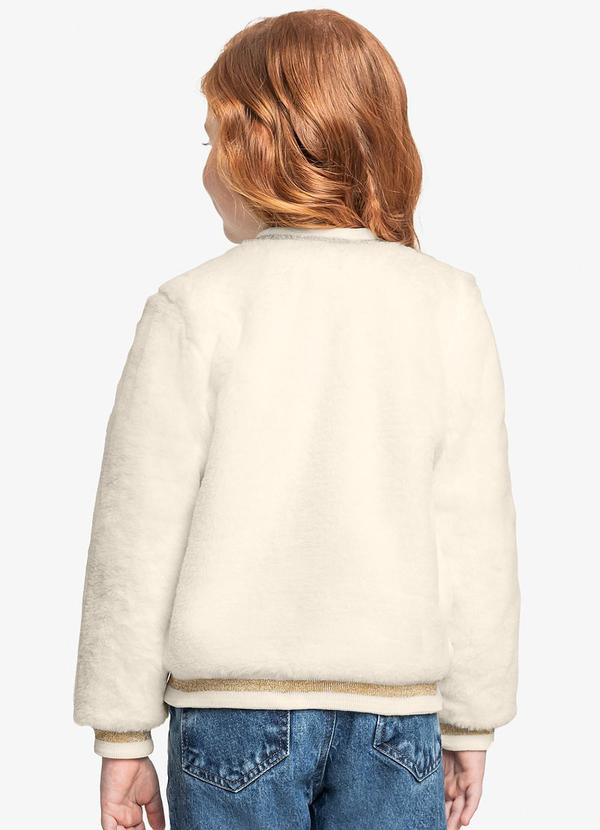 Trick Nick - Jaqueta Bomber Pelo Safira Bege 2