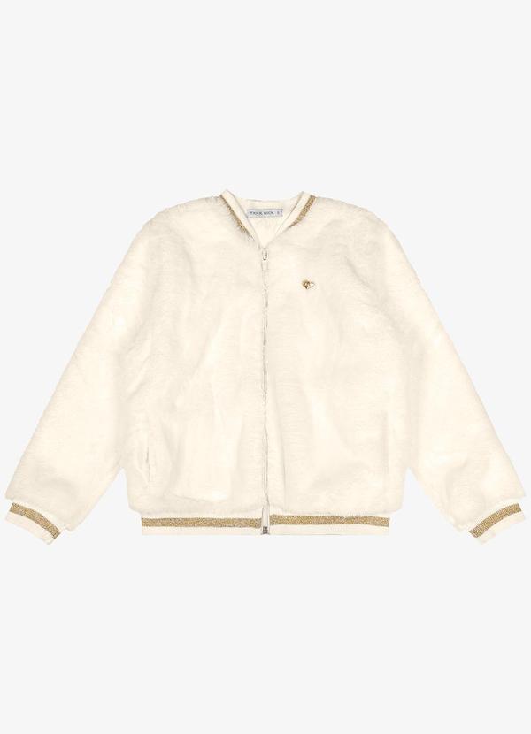 Trick Nick - Jaqueta Bomber Pelo Safira Bege 5