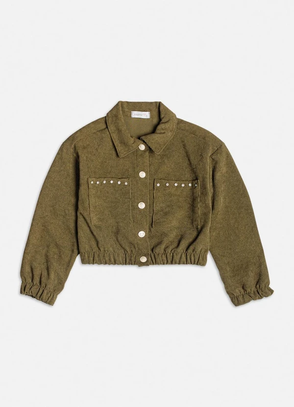 Momi - Jaqueta Bomber Veludo Cotelê Verde 2