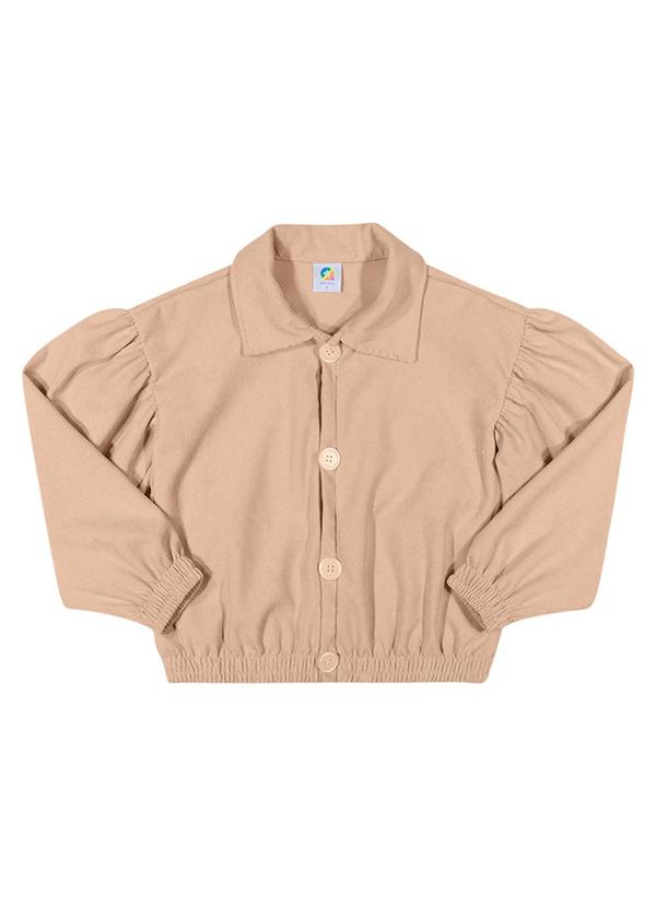 Alenice - Jaqueta Botões Menina Bege 3