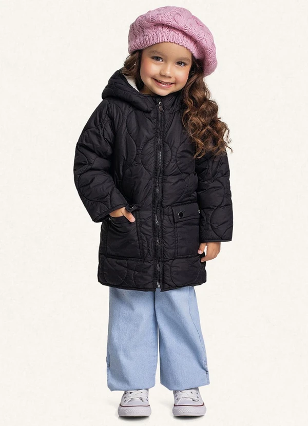 Fakini Kids - Jaqueta C/Capuz Preto