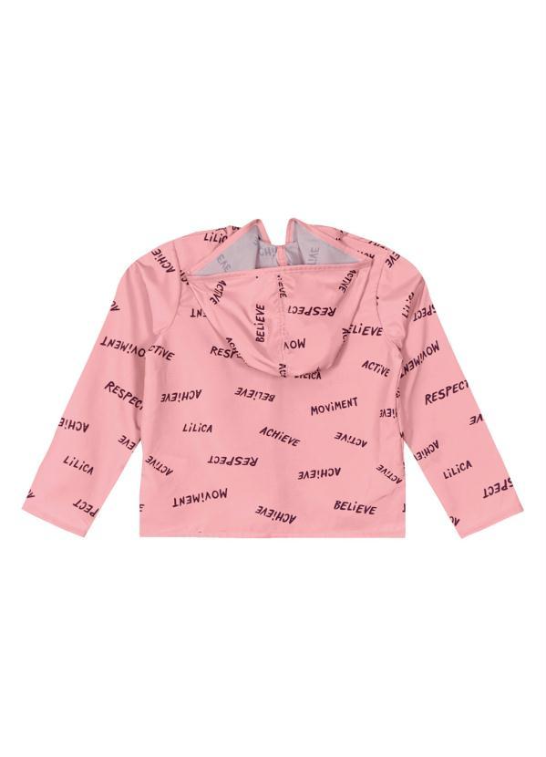 Lilica Ripilica - Jaqueta com Capuz e Repelência a Água Rosa 2