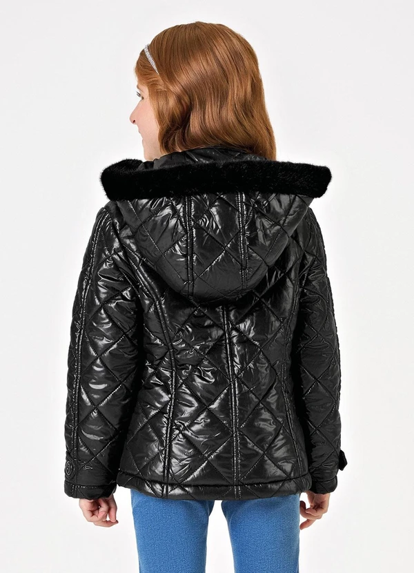 Trick Nick - Jaqueta com Capuz Feminino Preto 2