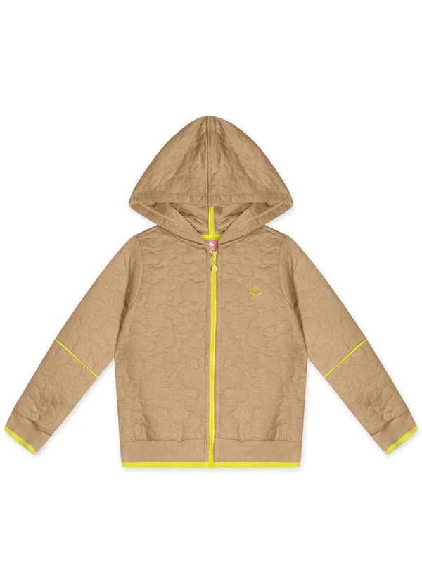 Lilica Ripilica - Jaqueta com Capuz Infantil Feminina Marrom