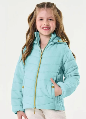 Trick Nick - Jaqueta com Capuz Infantil Microfibra Azul - TRICK NICK