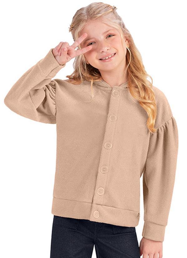 Alenice - Jaqueta com Capuz Menina Bege
