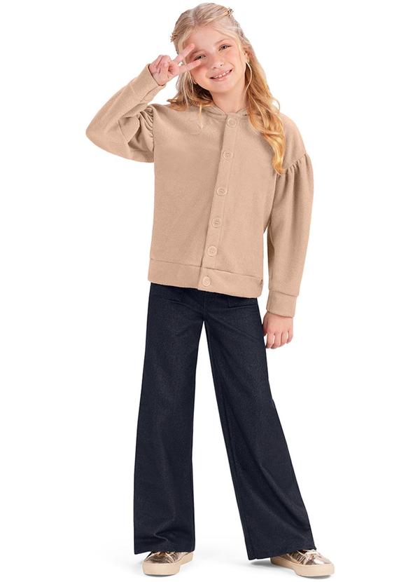 Alenice - Jaqueta com Capuz Menina Bege 2