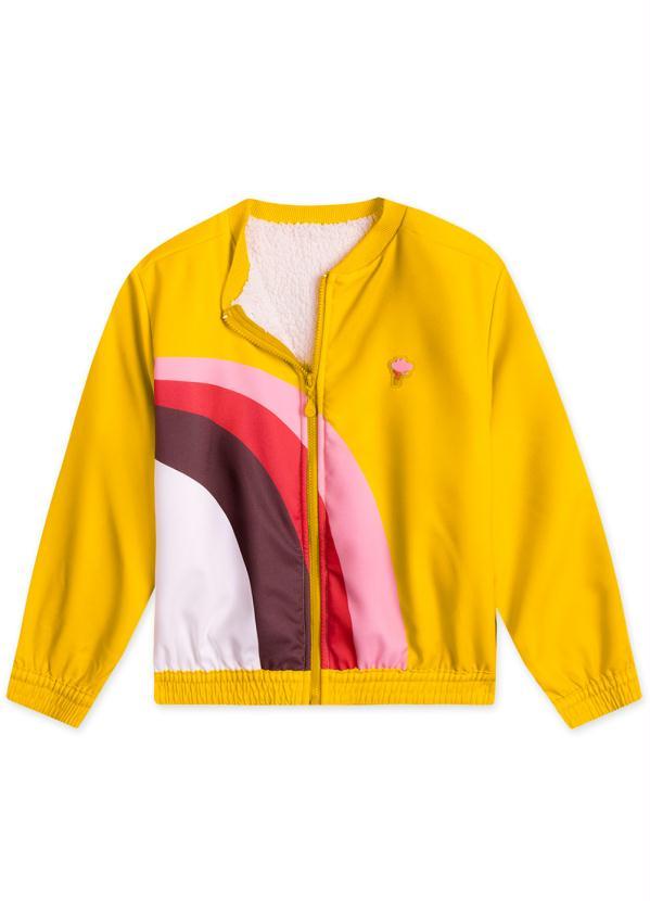 Lilica Ripilica - Jaqueta com Forro Peluciado MeninaAmarelo 3