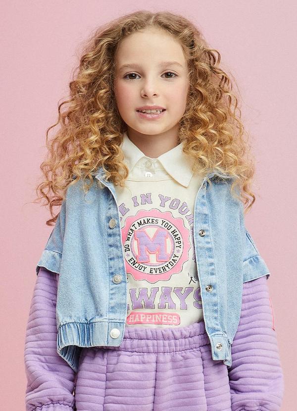 Momi - Jaqueta com Mangas em Matelasê Roxo