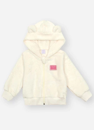 Abrange - Jaqueta com Orelhinhas Bebê Menina Nude - ABRANGE