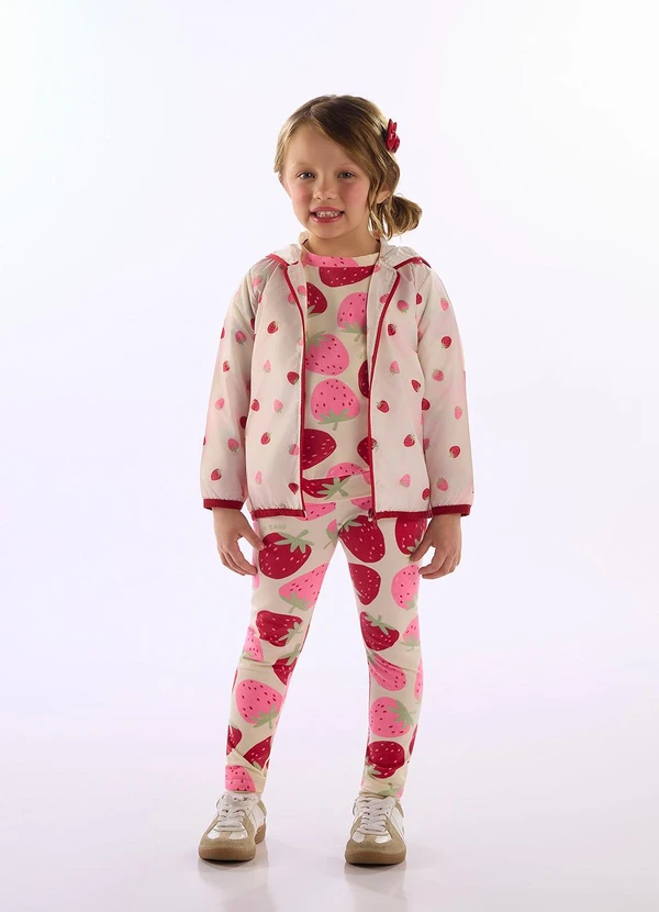 Up Baby - Jaqueta Corta Vento Capuz Estampado