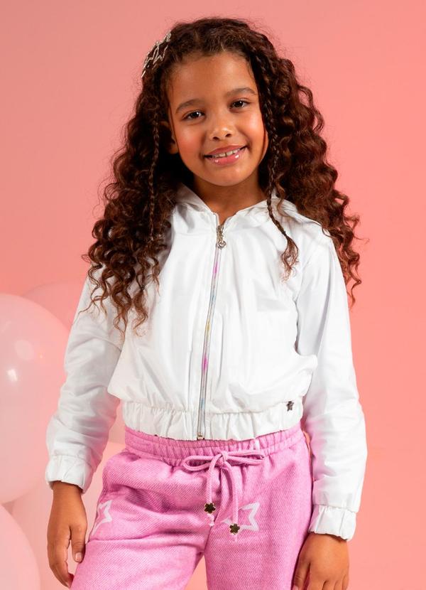 Cativa Kids - Jaqueta Corta Vento com Forro Branco