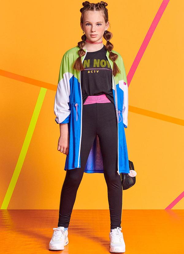 I Am - Jaqueta Corta Vento com Recortes Verde 2