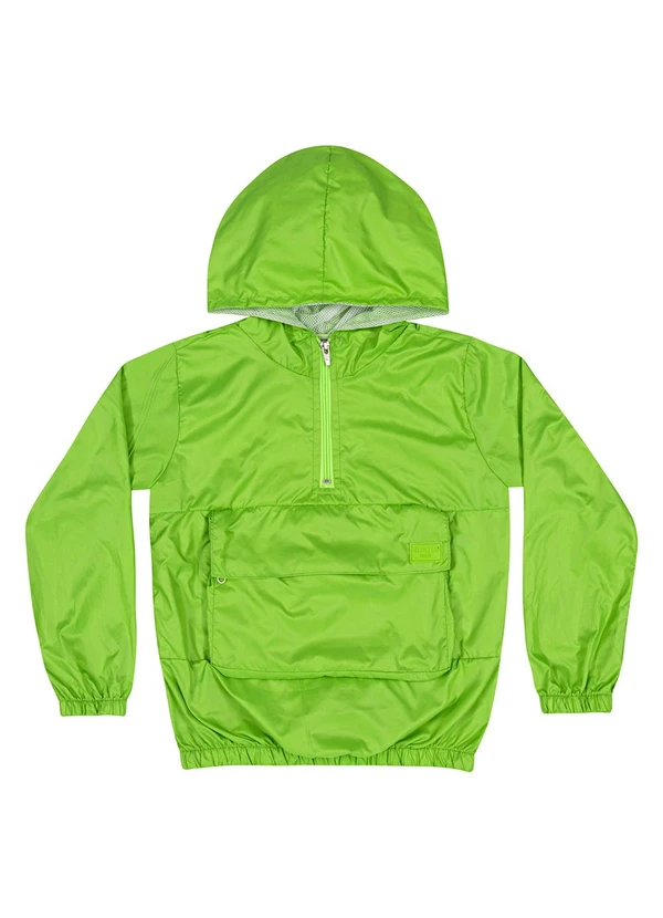 Quimby - Jaqueta Corta Vento Infantil Unissex Verde 5