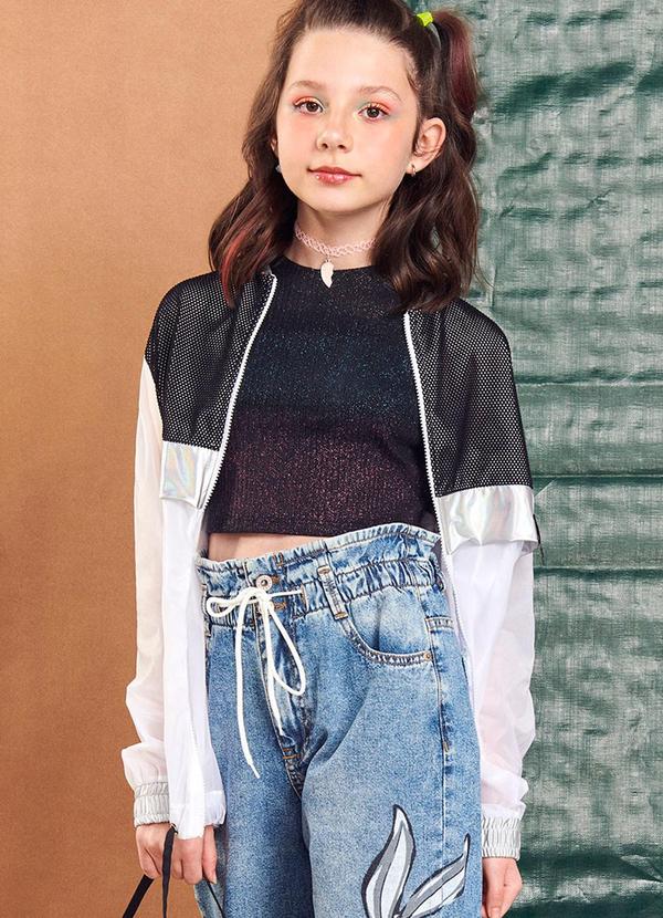 I Am - Jaqueta Corta Vento Teen Branco 1