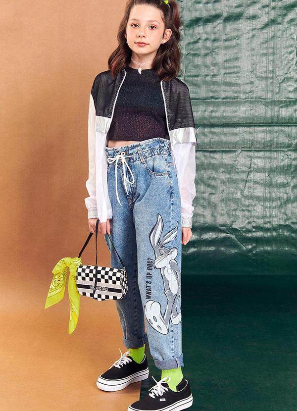 I Am - Jaqueta Corta Vento Teen Branco 2