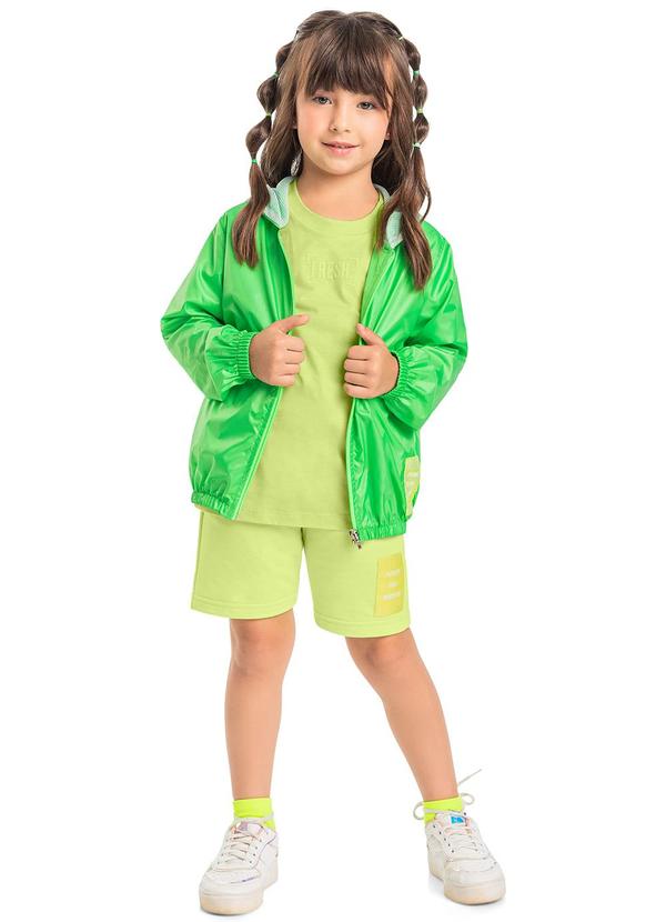 Quimby - Jaqueta Corta Vento Unissex Verde