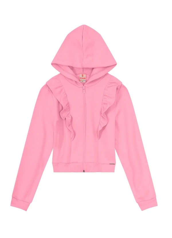 Brandili - Jaqueta Cropped Infantil Menina Verde 1