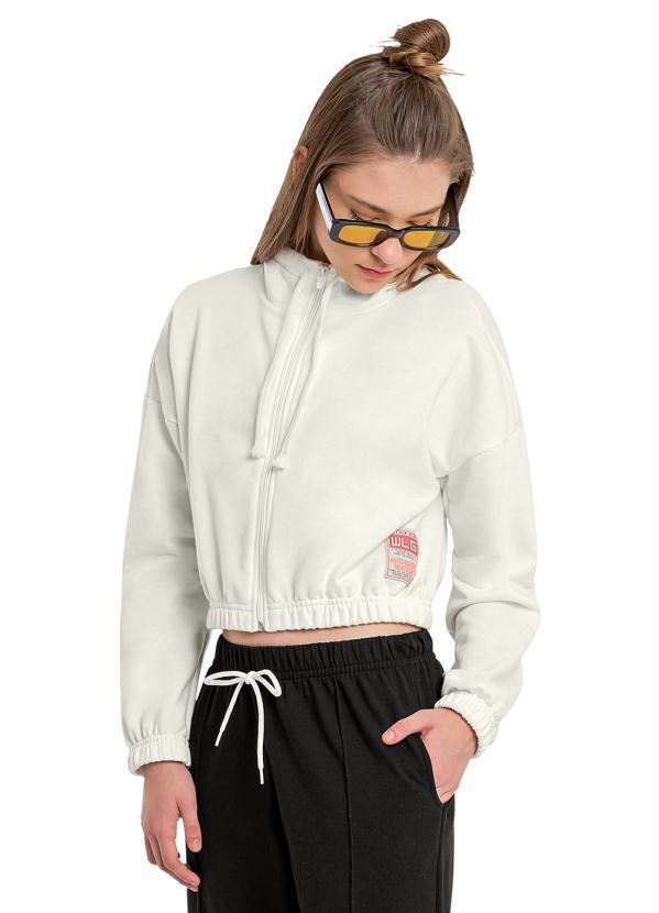 Gloss - Jaqueta Cropped Juvenil Menina Bege