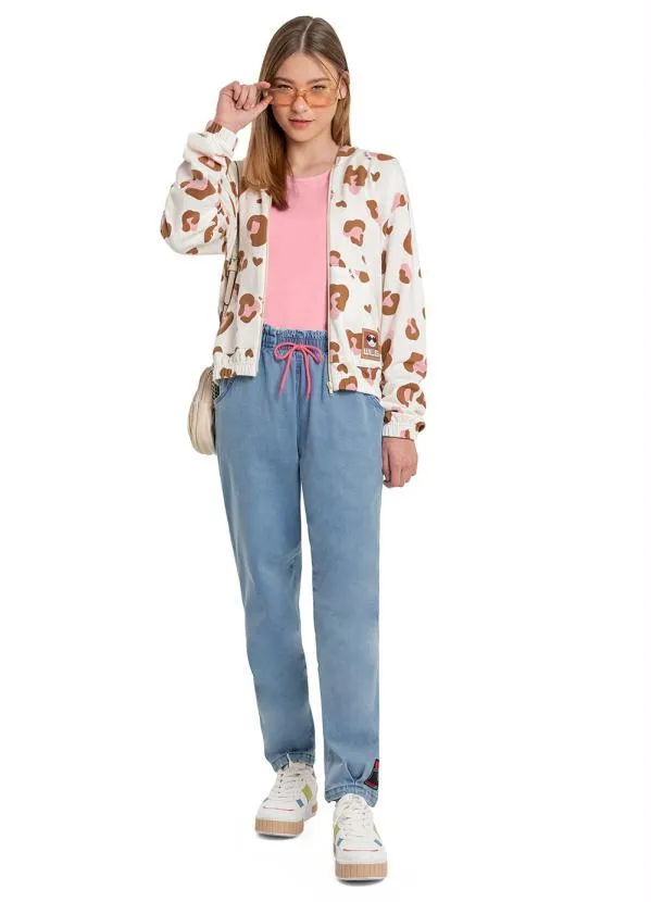 Gloss - Jaqueta de Menina em Molecotton Bege 3