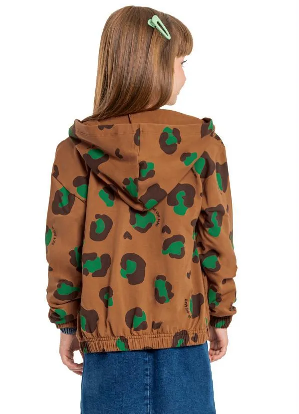 Gloss - Jaqueta de Menina em Molecotton Marrom 2