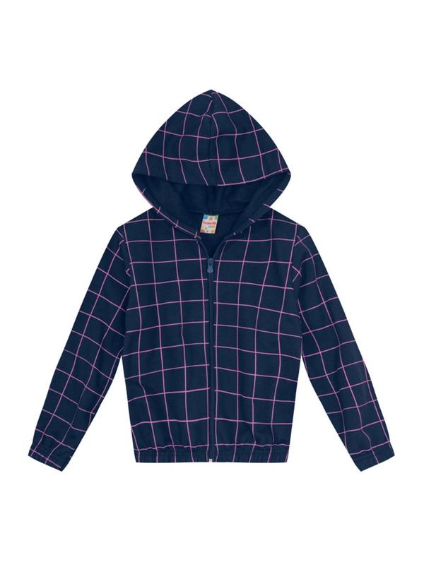 Brandili - Jaqueta de Moletom Infantil Menina Azul