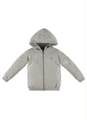 Up Baby - Jaqueta de Moletom Infantil Menina Cinza - UP BABY