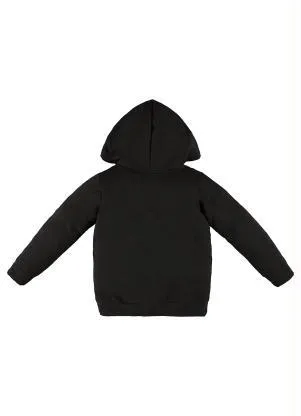Up Baby - Jaqueta de Moletom Infantil Menina Preto - UP BABY