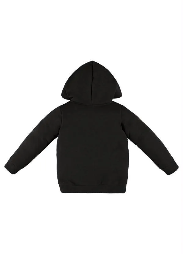 Up Baby - Jaqueta de Moletom Infantil Menina Preto 2