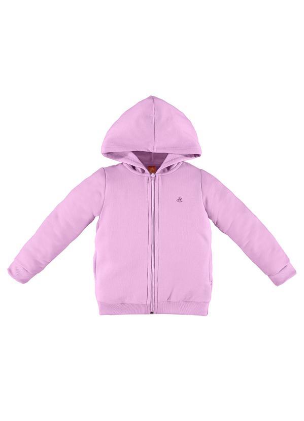Up Baby - Jaqueta de Moletom Infantil Menina Roxo