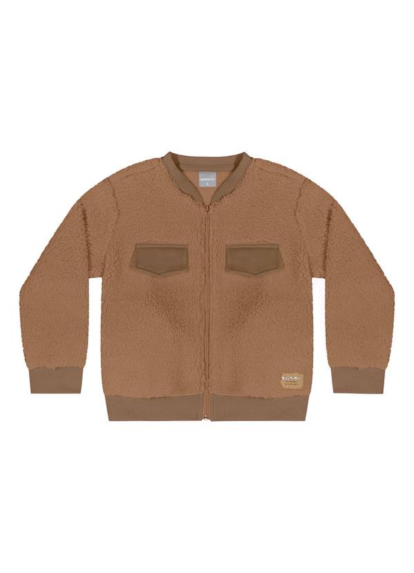 Quimby - Jaqueta de Pelinhos para Menina Marrom 4