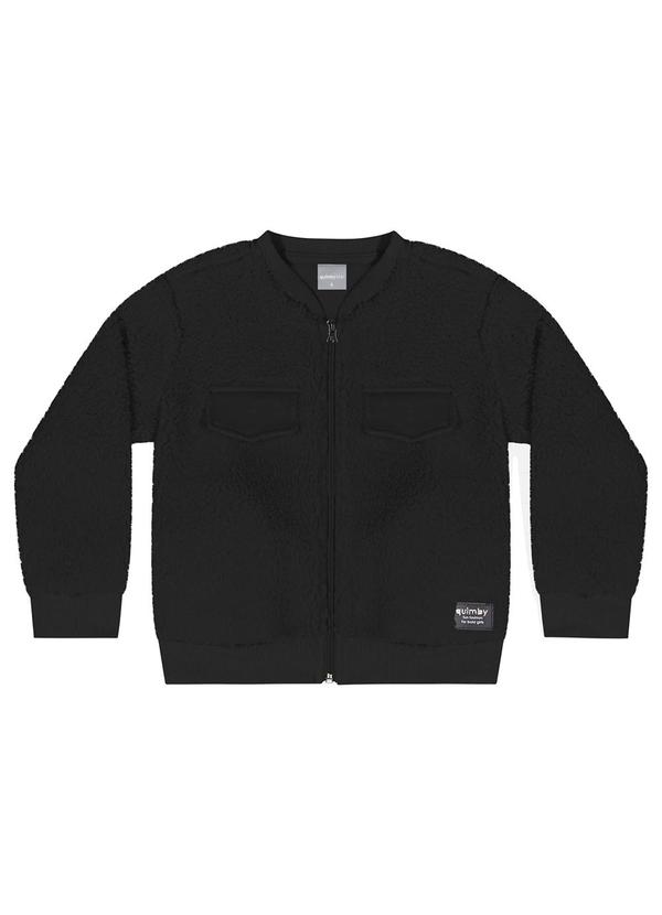 Quimby - Jaqueta de Pelinhos para Menina Preto 4