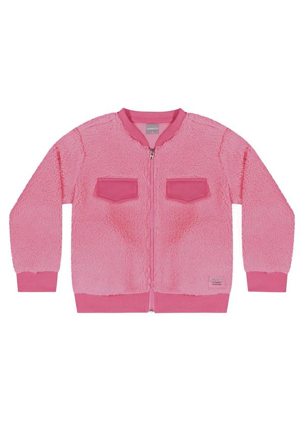 Quimby - Jaqueta de Pelinhos para Menina Rosa 4