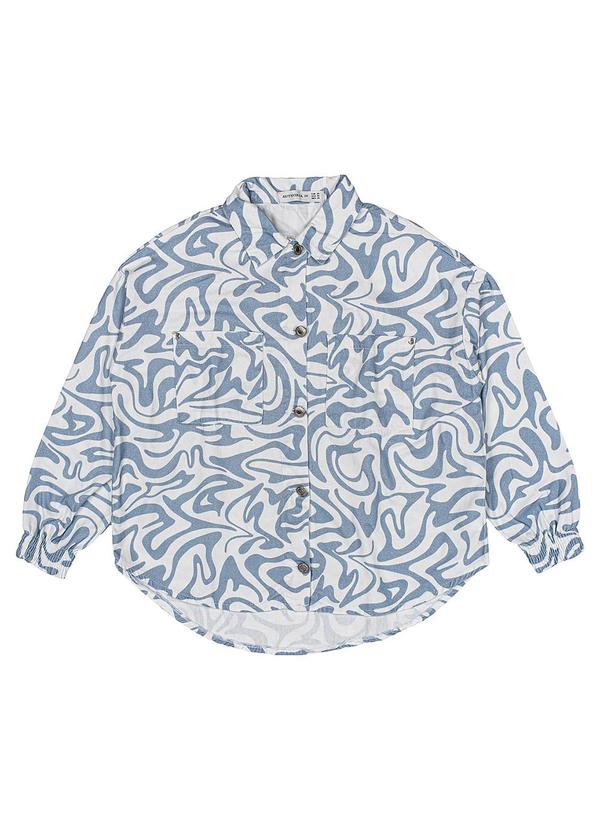 Authoria - Jaqueta de Sarja Estampada Branco