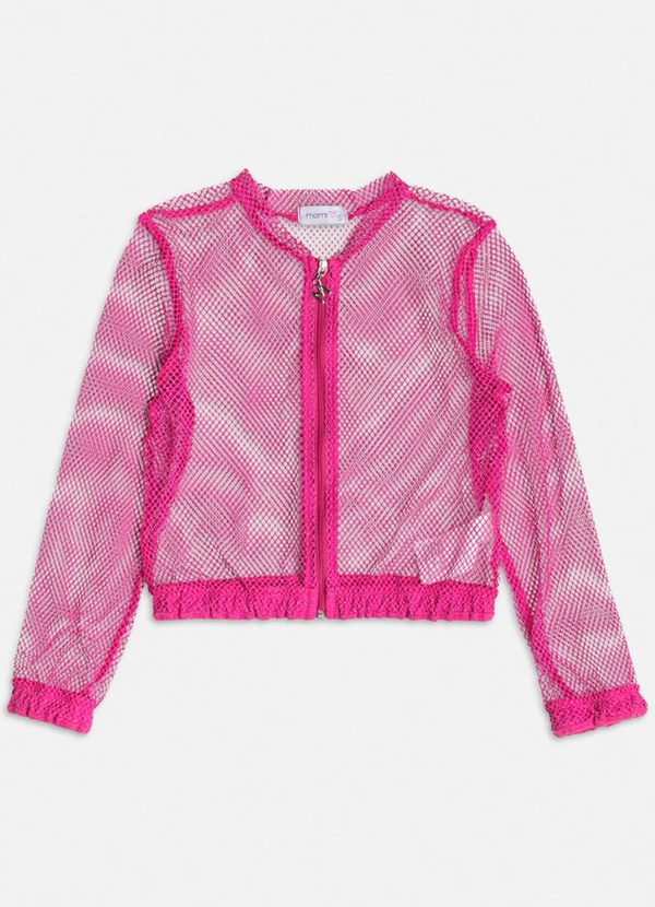 Momi - Jaqueta de Tela Pink Rosa