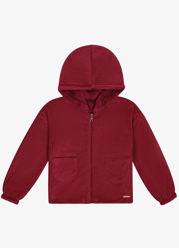 Trick Nick - Jaqueta Dupla Face Infantil Feminina Vermelho