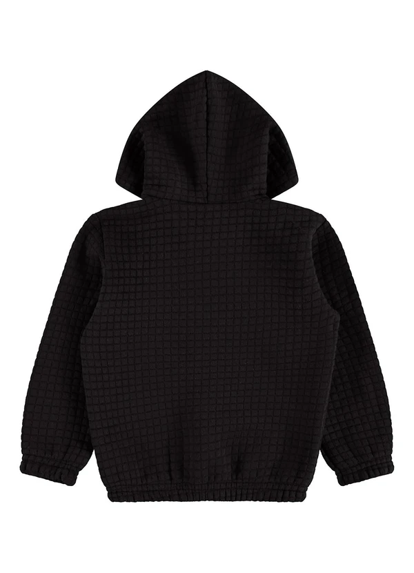 Guloseima - Jaqueta em Jacquard Matelassê Preto 2