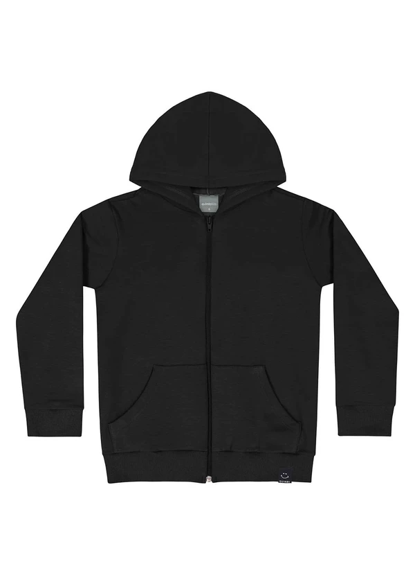 Quimby - Jaqueta em Molecotton Infantil Menina Preto