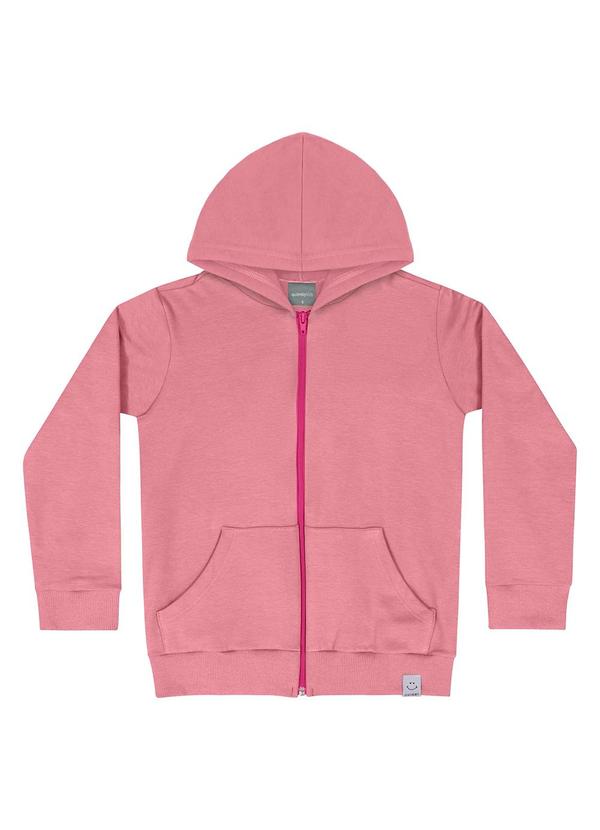 Quimby - Jaqueta em Molecotton Infantil Menina Rosa