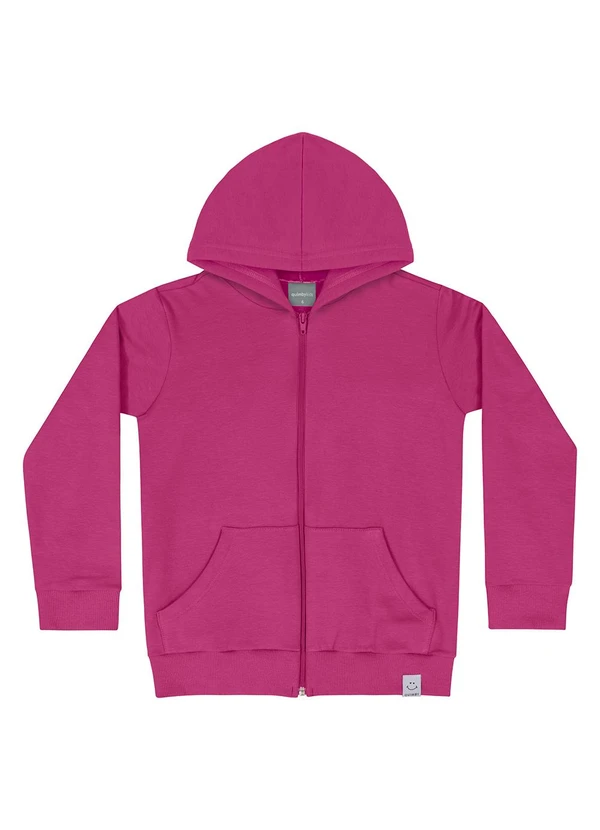 Quimby - Jaqueta em Molecotton Infantil Menina Rosa
