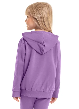 Quimby - Jaqueta em Molecotton Infantil Menina Roxo - QUIMBY