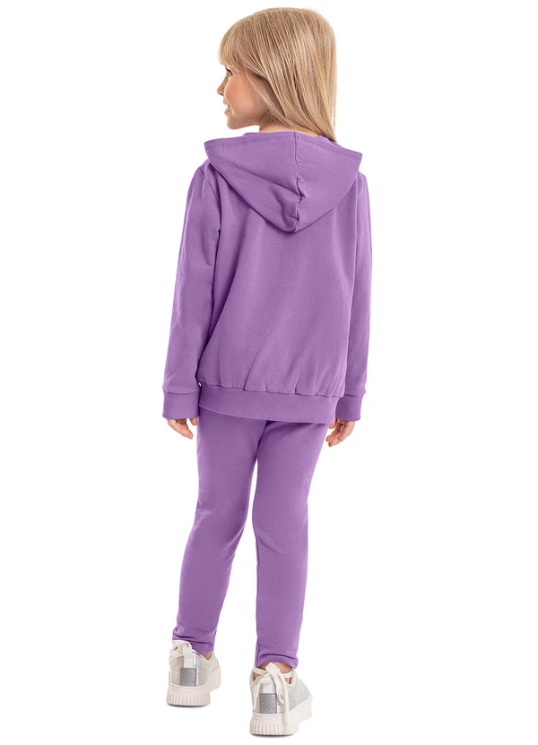 Quimby - Jaqueta em Molecotton Infantil Menina Roxo 3