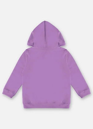 Up Baby - Jaqueta em Molecotton Infantil Menina Roxo - UP BABY
