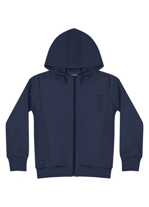 Quimby - Jaqueta em Moletom Infantil Unissex Azul - QUIMBY