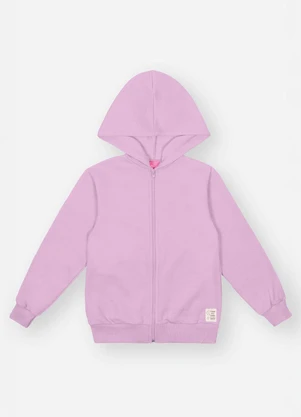 Abrange - Jaqueta Felpada Infantil Menina Roxo - ABRANGE