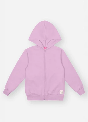 Abrange - Jaqueta Felpada Infantil Menina Roxo - ABRANGE