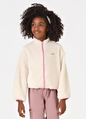 Trick Nick - Jaqueta Feminina Carneirinho Bege - TRICK NICK