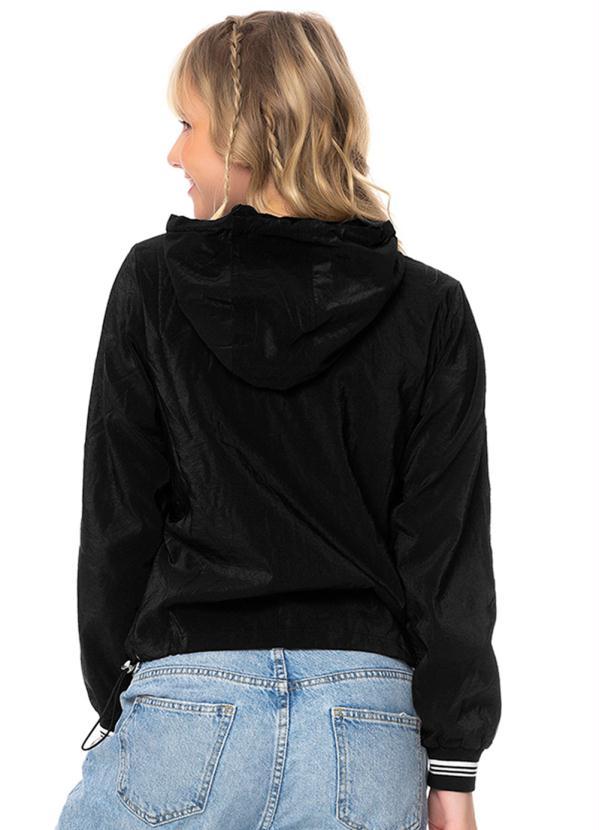 Rovitex Teen - Jaqueta Menina com Capuz Preto 2
